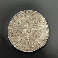 Numismatica Monete Genova 2 Scudi 1699 IBM